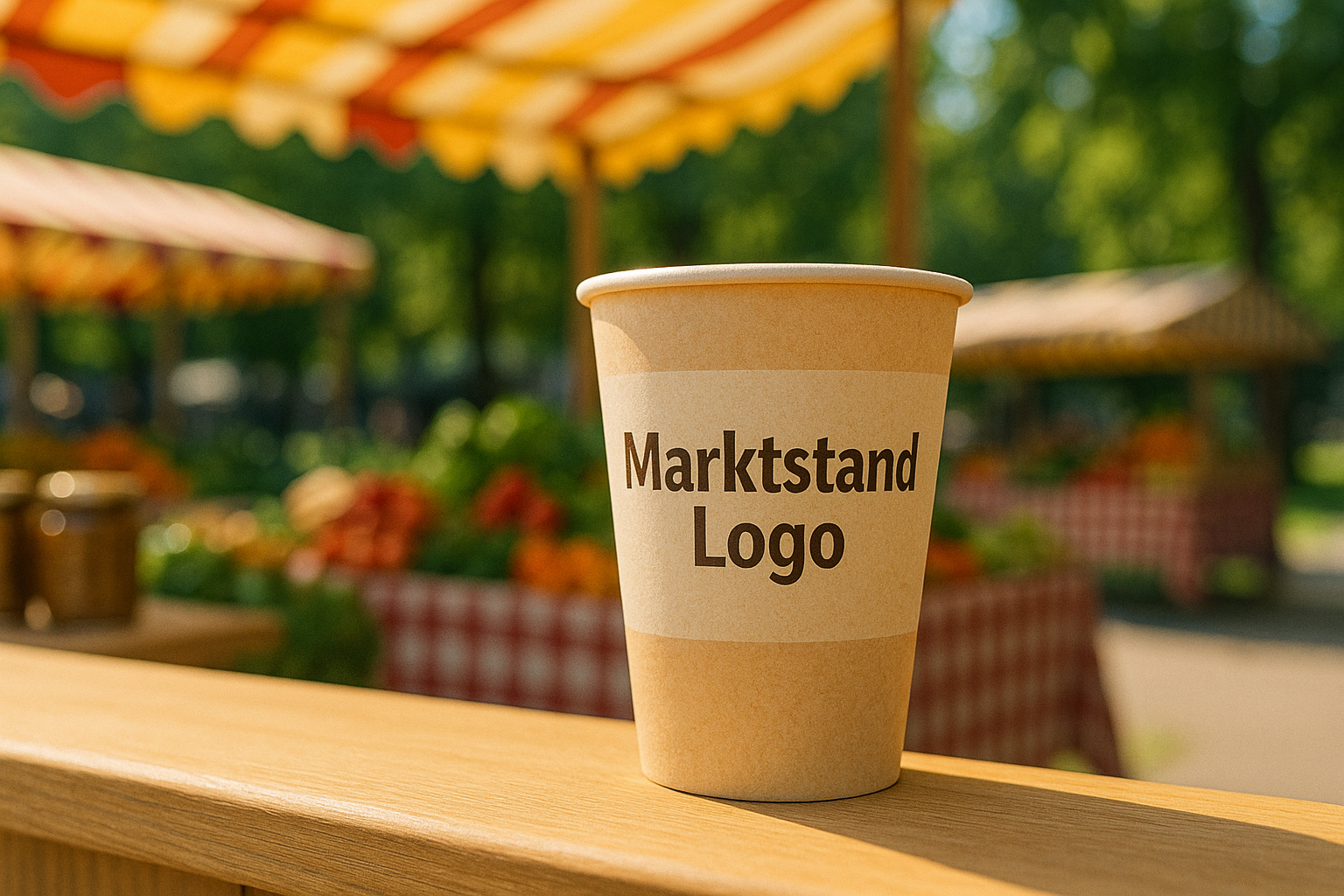 Bedruckte Pappbecher: Perfekt für jeden Marktstand